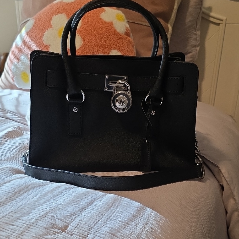 Michael Kors Elegant Black Satchel, New Without Tags.